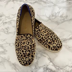 Rothy’s Camo Cat Cheetah / Leopard Print Sneakers 9.5